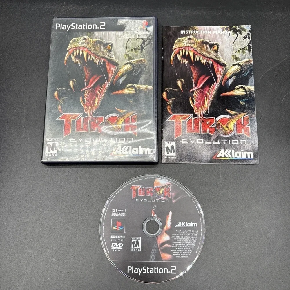 Turok Evolution Sony PlayStation 2, 2002 PS2 Complete CIB w/ Manual